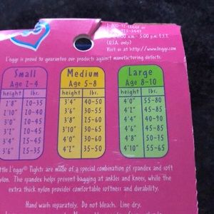 Little legs ble butterfly tights for ages 8 to 10